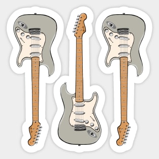 Triple Inca Silver Stratocaster Sticker